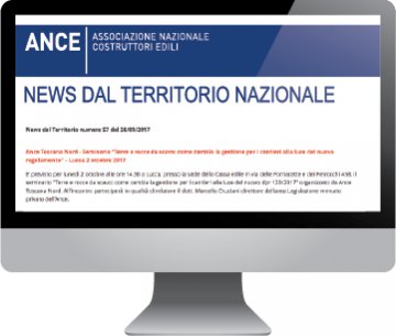 News dal Territorio Nazionale ANCE